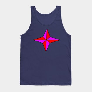 Purple & Red Star Tank Top